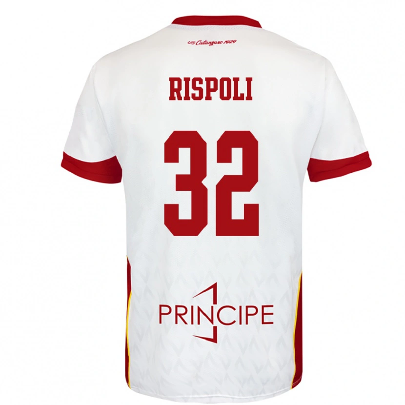 Danxen Kinder Fabio Rispoli #32 Weiß Rot Auswärtstrikot Trikot 2025/26 T-Shirt Schweiz