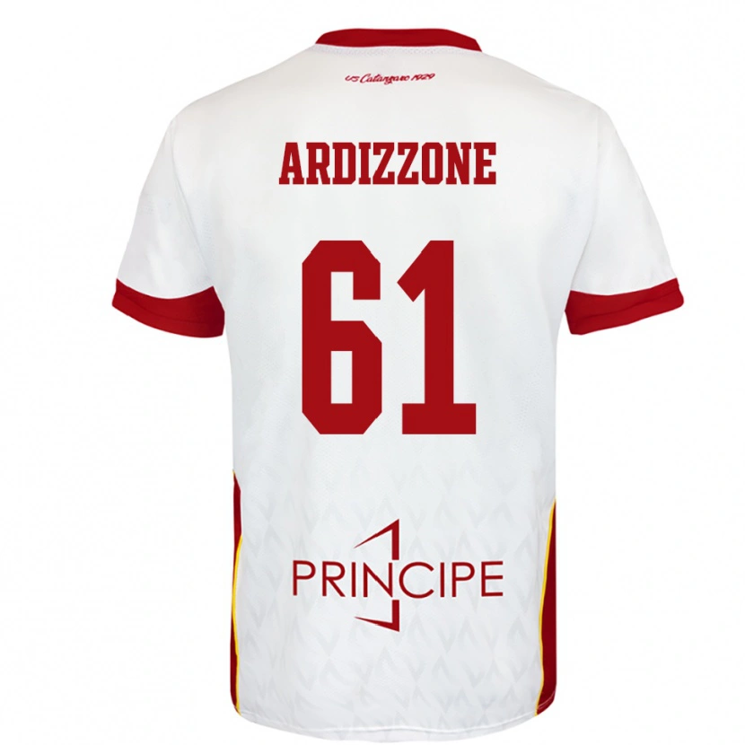 Danxen Kinder Simone Ardizzone #61 Weiß Rot Auswärtstrikot Trikot 2025/26 T-Shirt Schweiz