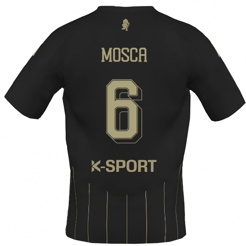 Danxen Kinder Giulio Mosca #6 Grau Weiß Auswärtstrikot Trikot 2025/26 T-Shirt Schweiz