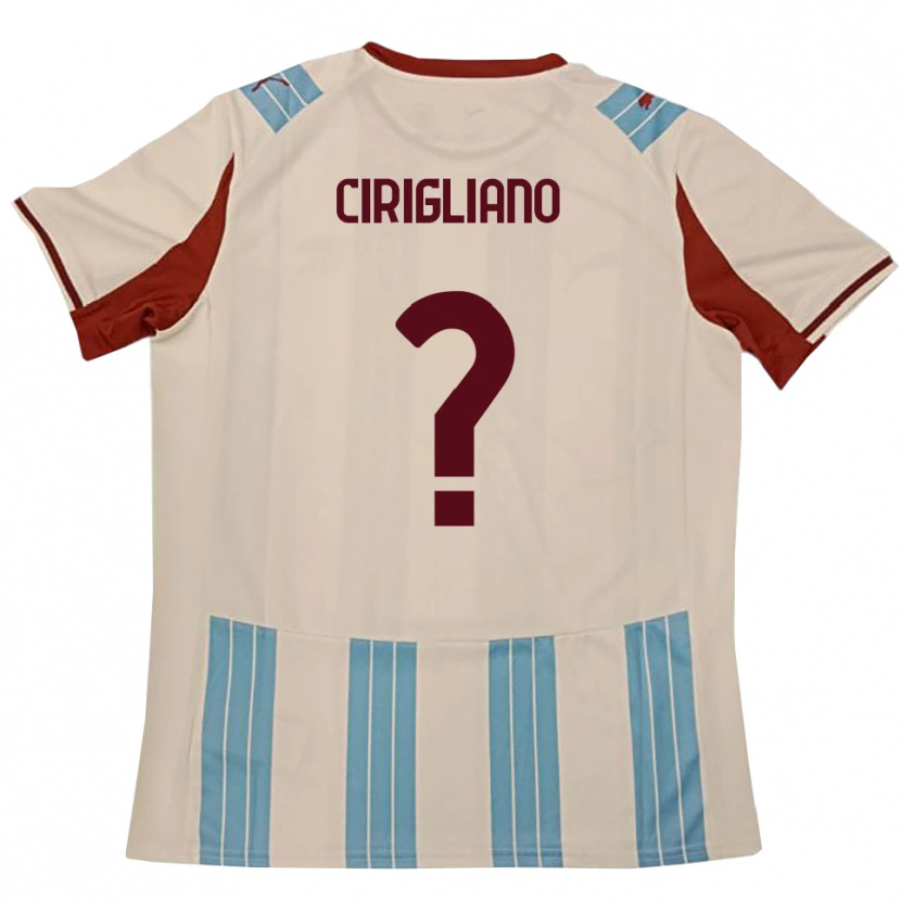 Danxen Kinder Giulio Cirigliano #0 Himmelblau Weiß Auswärtstrikot Trikot 2025/26 T-Shirt Schweiz