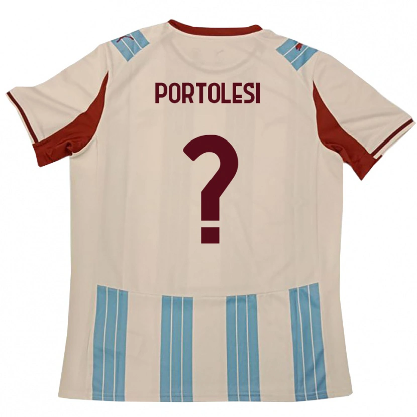 Danxen Kinder Sebastien Portolesi #0 Himmelblau Weiß Auswärtstrikot Trikot 2025/26 T-Shirt Schweiz