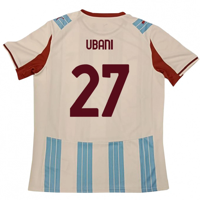 Danxen Kinder Marlon Ubani #27 Himmelblau Weiß Auswärtstrikot Trikot 2025/26 T-Shirt Schweiz