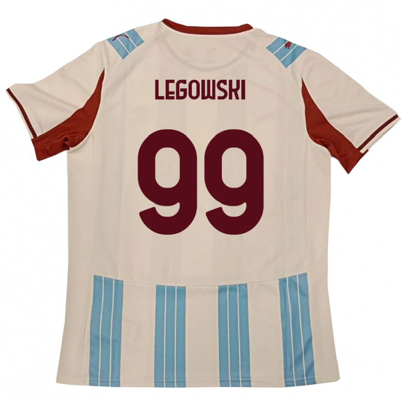 Danxen Kinder Mateusz Legowski #99 Himmelblau Weiß Auswärtstrikot Trikot 2025/26 T-Shirt Schweiz