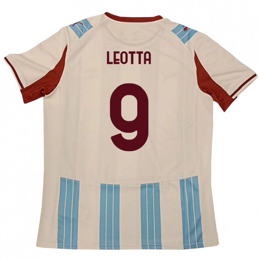 Danxen Kinder Mario Leotta #9 Himmelblau Weiß Auswärtstrikot Trikot 2025/26 T-Shirt Schweiz