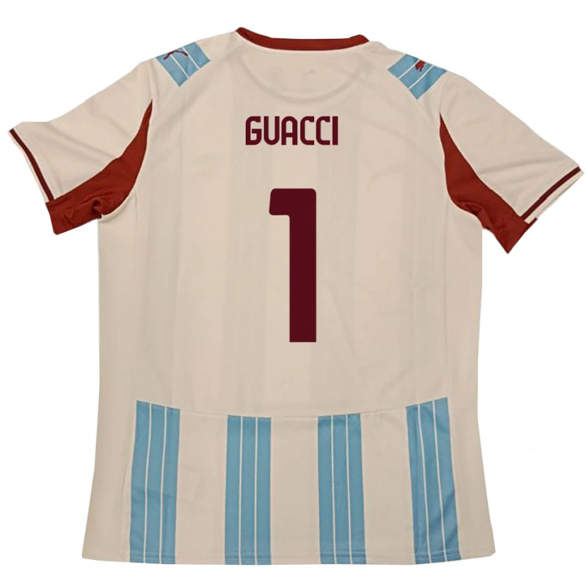 Danxen Kinder Marco Guacci #1 Himmelblau Weiß Auswärtstrikot Trikot 2025/26 T-Shirt Schweiz
