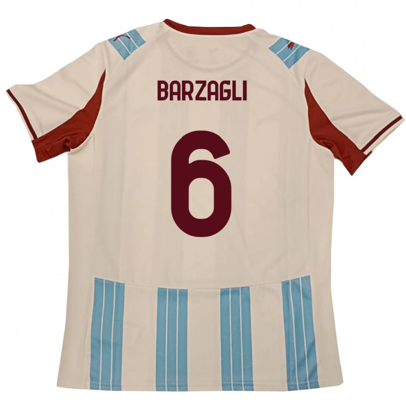 Danxen Kinder Gabriele Barzagli #6 Himmelblau Weiß Auswärtstrikot Trikot 2025/26 T-Shirt Schweiz