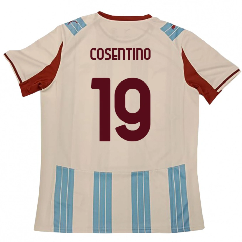 Danxen Kinder Aldo Cosentino #19 Himmelblau Weiß Auswärtstrikot Trikot 2025/26 T-Shirt Schweiz