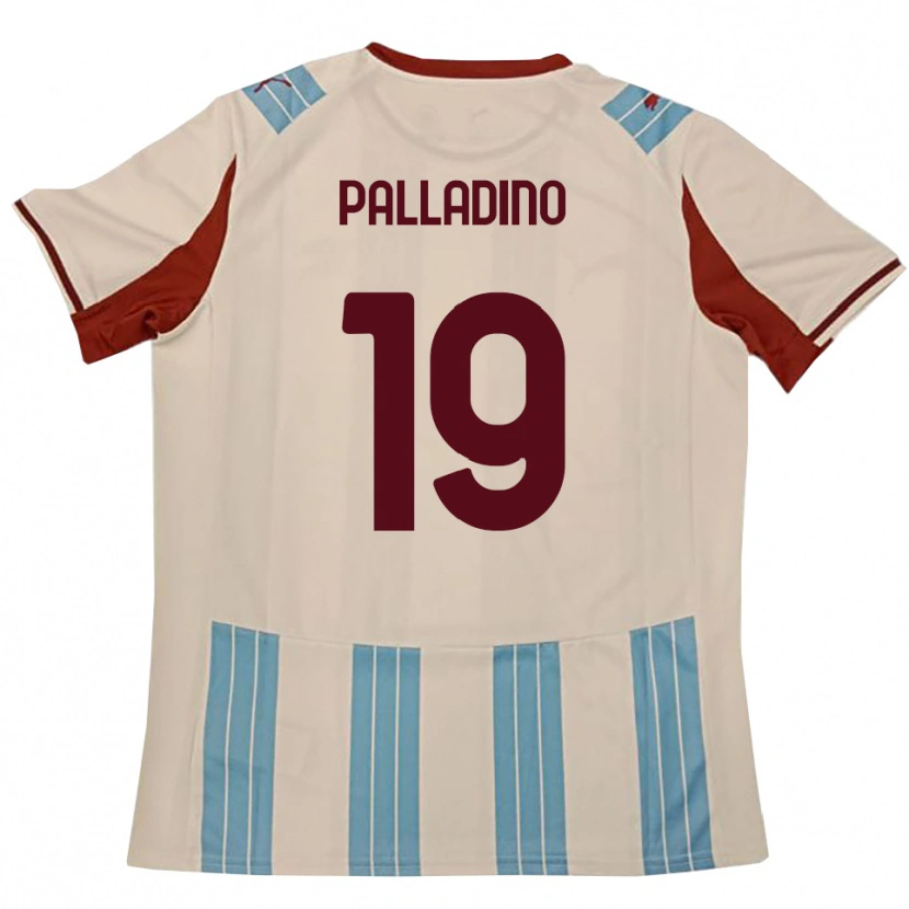 Danxen Kinder Alfonso Palladino #19 Himmelblau Weiß Auswärtstrikot Trikot 2025/26 T-Shirt Schweiz