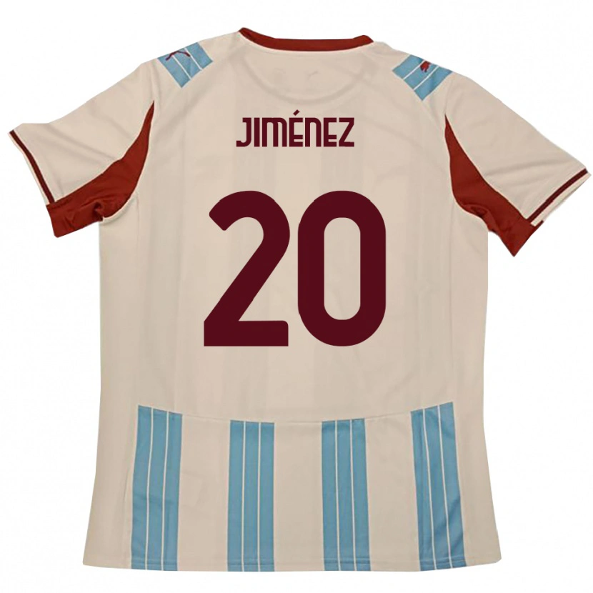 Danxen Kinder Kaleb Jiménez #20 Himmelblau Weiß Auswärtstrikot Trikot 2025/26 T-Shirt Schweiz