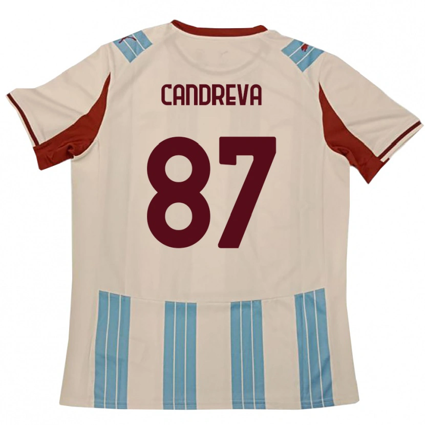 Danxen Kinder Antonio Candreva #87 Himmelblau Weiß Auswärtstrikot Trikot 2025/26 T-Shirt Schweiz