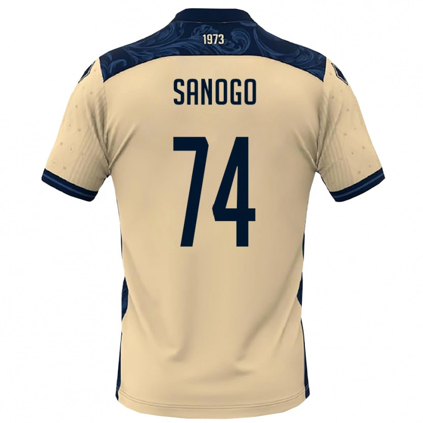 Danxen Kinder Ahmed Sanogo #74 Weiß Marineblau Auswärtstrikot Trikot 2025/26 T-Shirt Schweiz