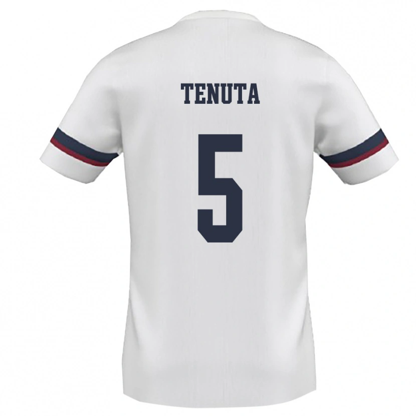 Danxen Kinder Alessandro Tenuta #5 Weiß Rot Auswärtstrikot Trikot 2025/26 T-Shirt Schweiz