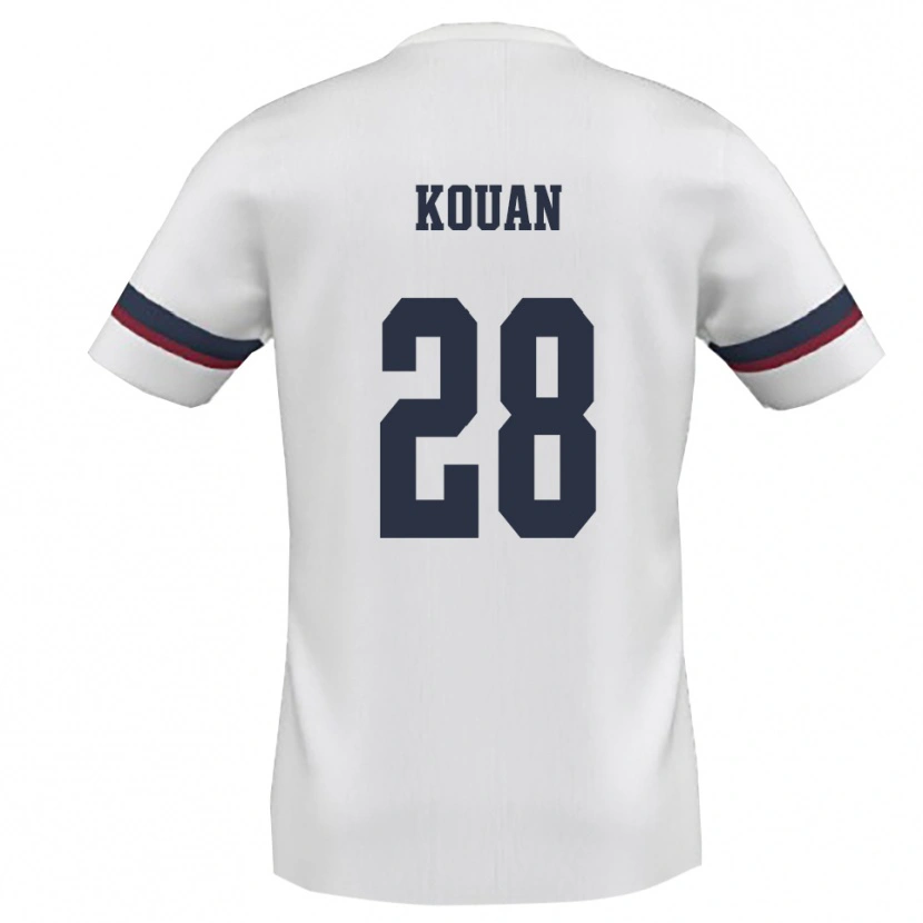 Danxen Kinder Christian Kouan #28 Weiß Rot Auswärtstrikot Trikot 2025/26 T-Shirt Schweiz
