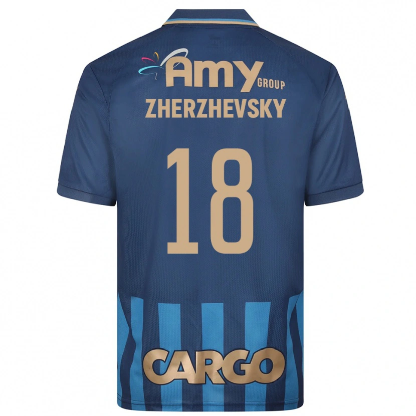 Danxen Kinder Roy Zherzhevsky #18 Marineblau Blau Auswärtstrikot Trikot 2025/26 T-Shirt Schweiz