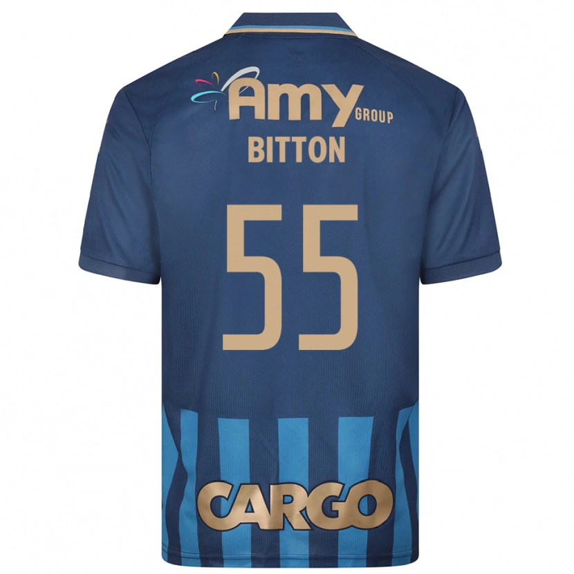 Danxen Kinder Nir Bitton #55 Marineblau Blau Auswärtstrikot Trikot 2025/26 T-Shirt Schweiz