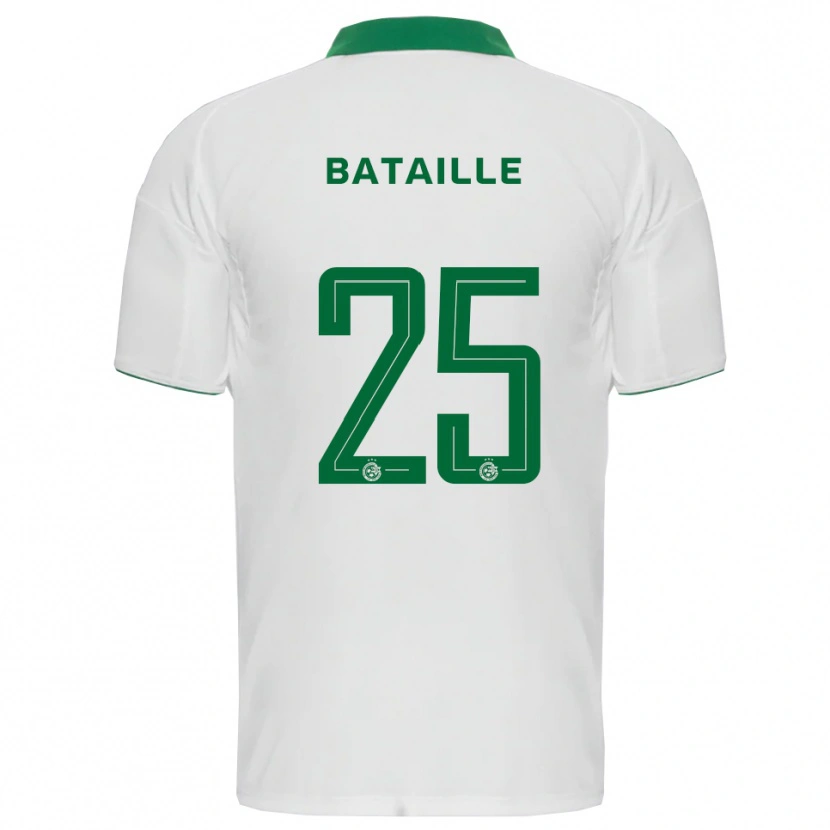 Danxen Kinder Jelle Bataille #25 Weiß Grün Auswärtstrikot Trikot 2025/26 T-Shirt Schweiz