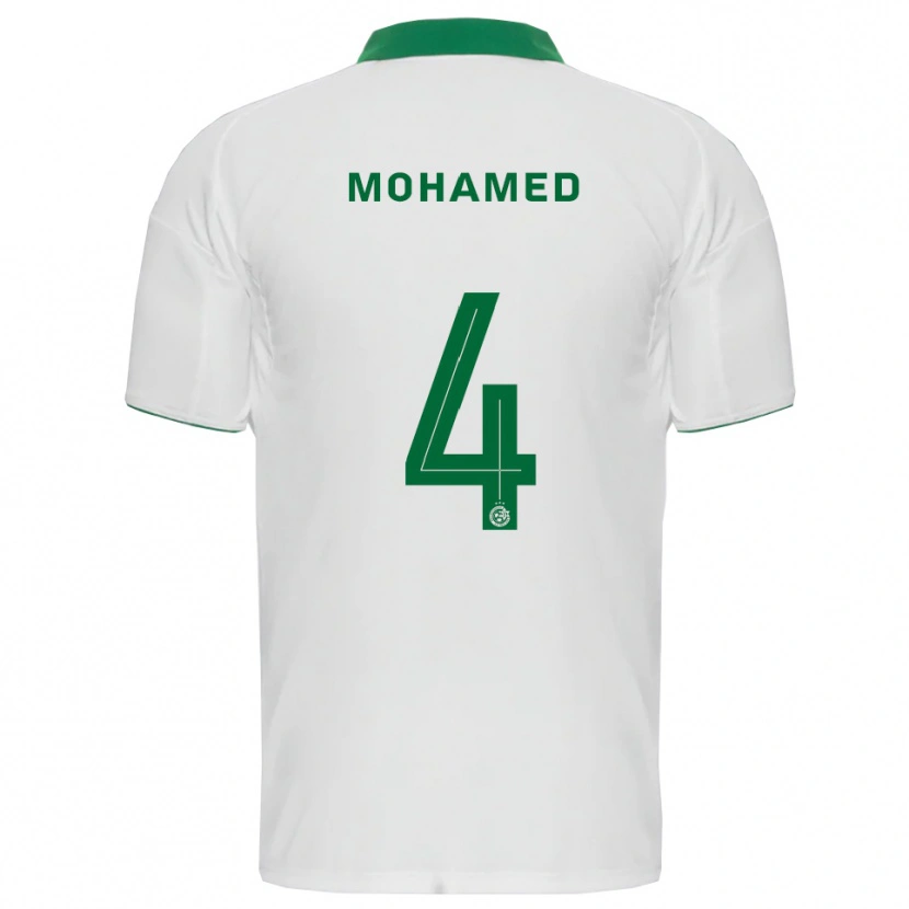 Danxen Kinder Ali Mohamed #4 Weiß Grün Auswärtstrikot Trikot 2025/26 T-Shirt Schweiz
