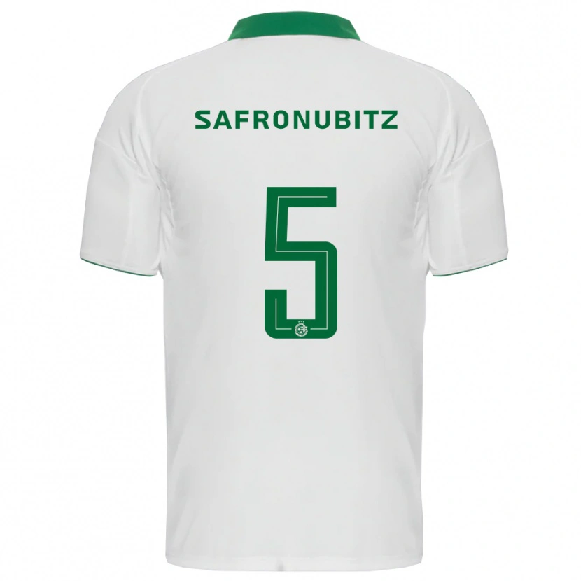 Danxen Kinder Dan Safronubitz #5 Weiß Grün Auswärtstrikot Trikot 2025/26 T-Shirt Schweiz