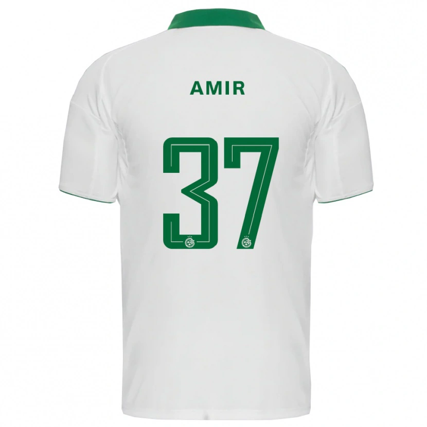 Danxen Kinder Elad Amir #37 Weiß Grün Auswärtstrikot Trikot 2025/26 T-Shirt Schweiz