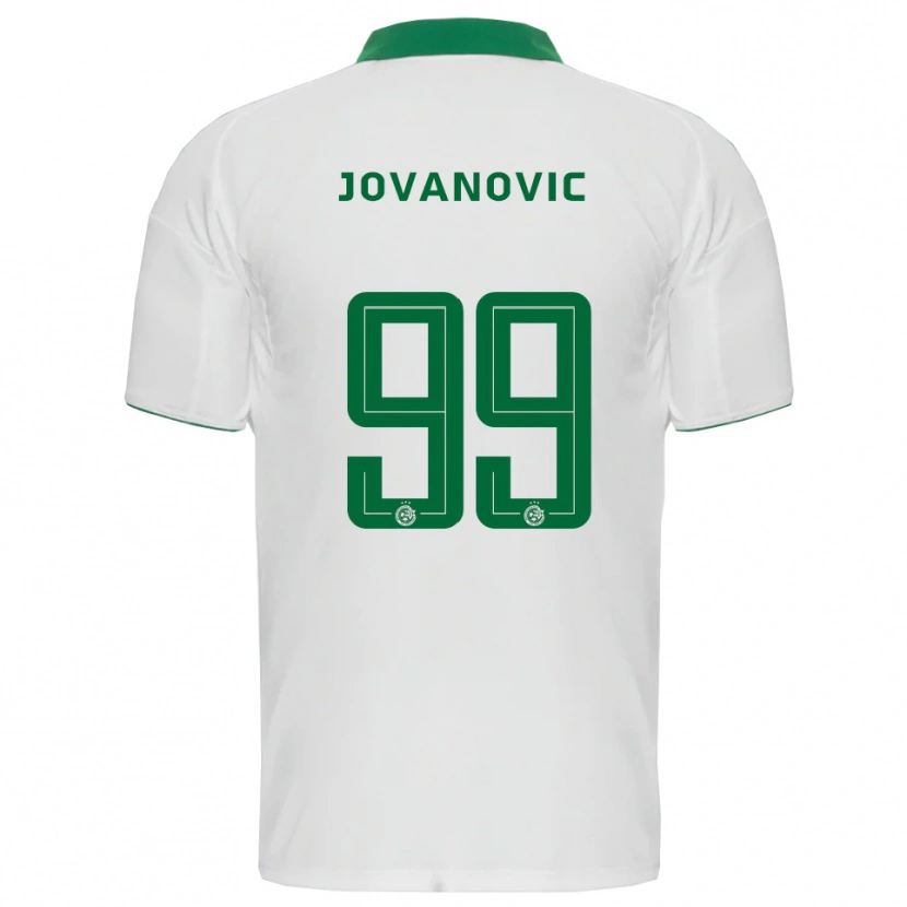 Danxen Kinder Djordje Jovanovic #99 Weiß Grün Auswärtstrikot Trikot 2025/26 T-Shirt Schweiz
