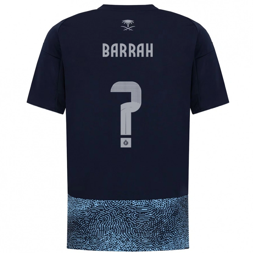 Danxen Kinder Muhannad Barrah #0 Marineblau Himmelblau Auswärtstrikot Trikot 2025/26 T-Shirt Schweiz