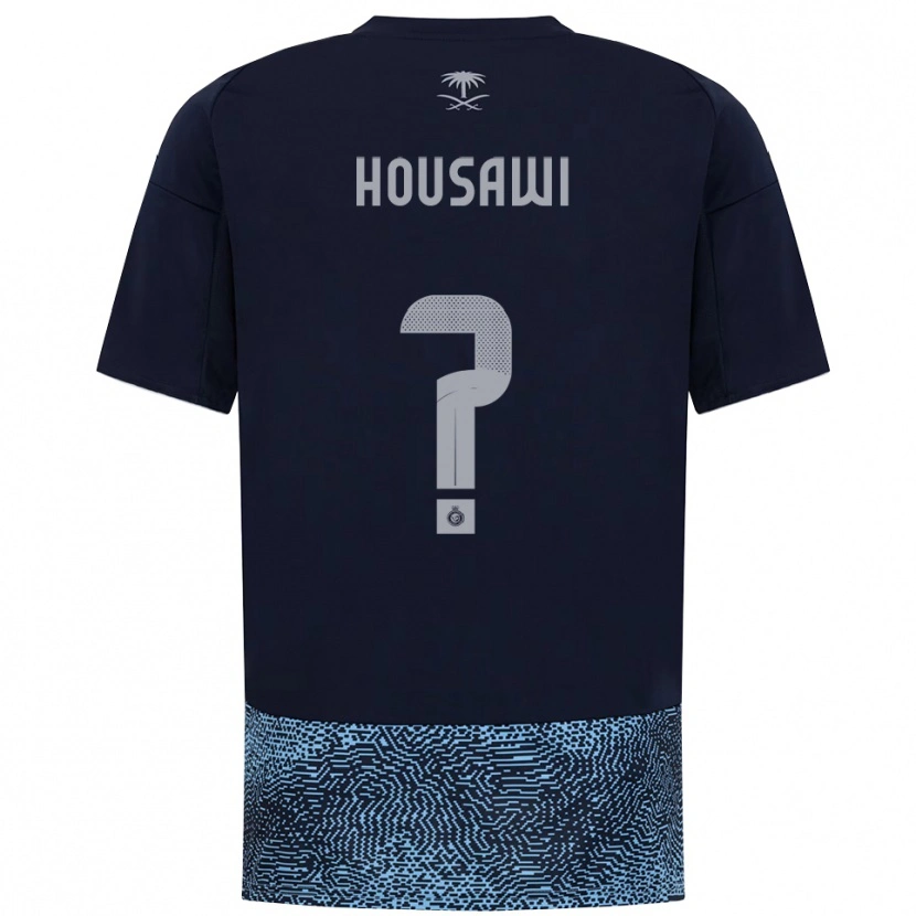 Danxen Kinder Asser Housawi #0 Marineblau Himmelblau Auswärtstrikot Trikot 2025/26 T-Shirt Schweiz