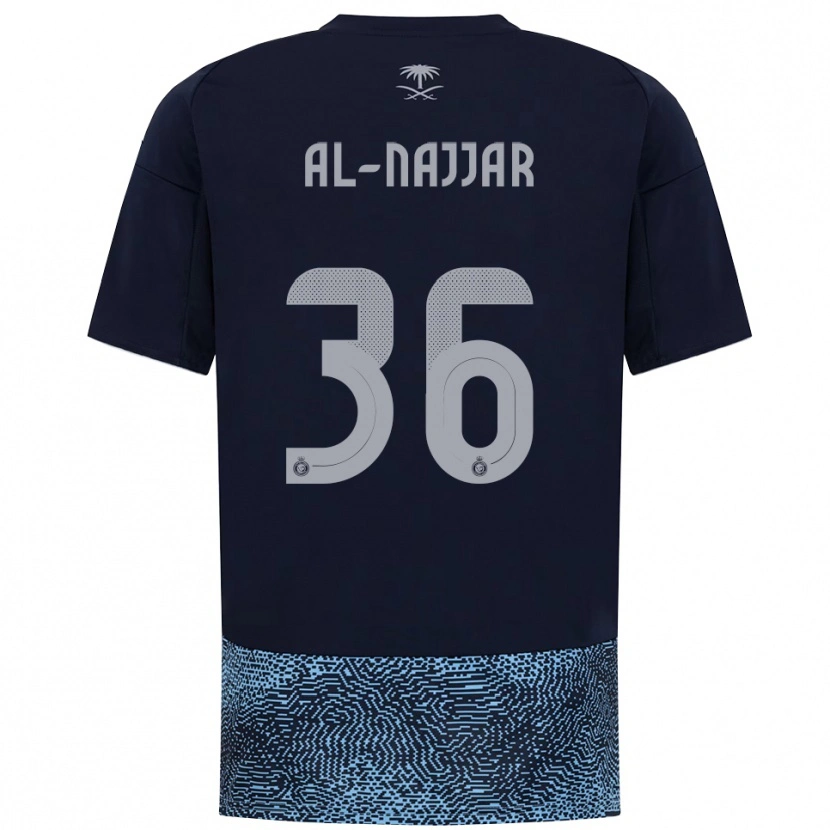 Danxen Kinder Raghed Al-Najjar #36 Marineblau Himmelblau Auswärtstrikot Trikot 2025/26 T-Shirt Schweiz