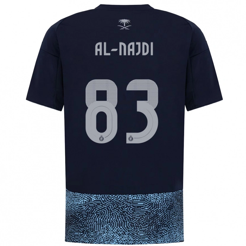 Danxen Kinder Salem Al-Najdi #83 Marineblau Himmelblau Auswärtstrikot Trikot 2025/26 T-Shirt Schweiz