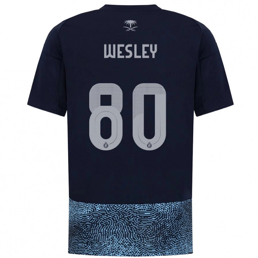 Danxen Kinder Wesley #80 Marineblau Himmelblau Auswärtstrikot Trikot 2025/26 T-Shirt Schweiz