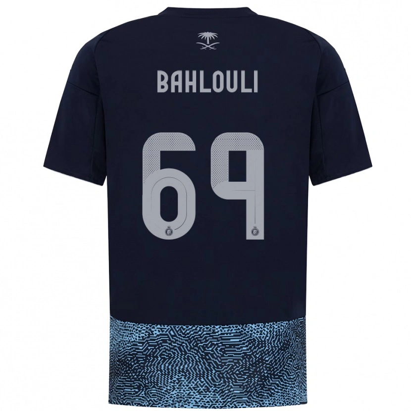 Danxen Kinder Nesrine Bahlouli #69 Marineblau Himmelblau Auswärtstrikot Trikot 2025/26 T-Shirt Schweiz