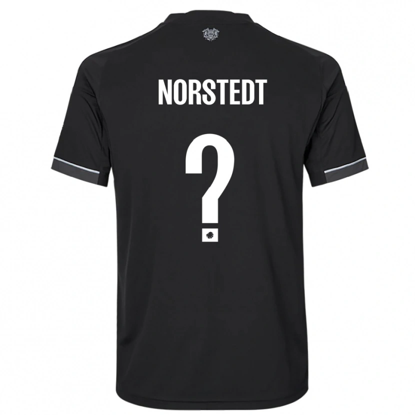 Danxen Kinder Liam Norstedt #0 Schwarz Weiß Auswärtstrikot Trikot 2025/26 T-Shirt Schweiz