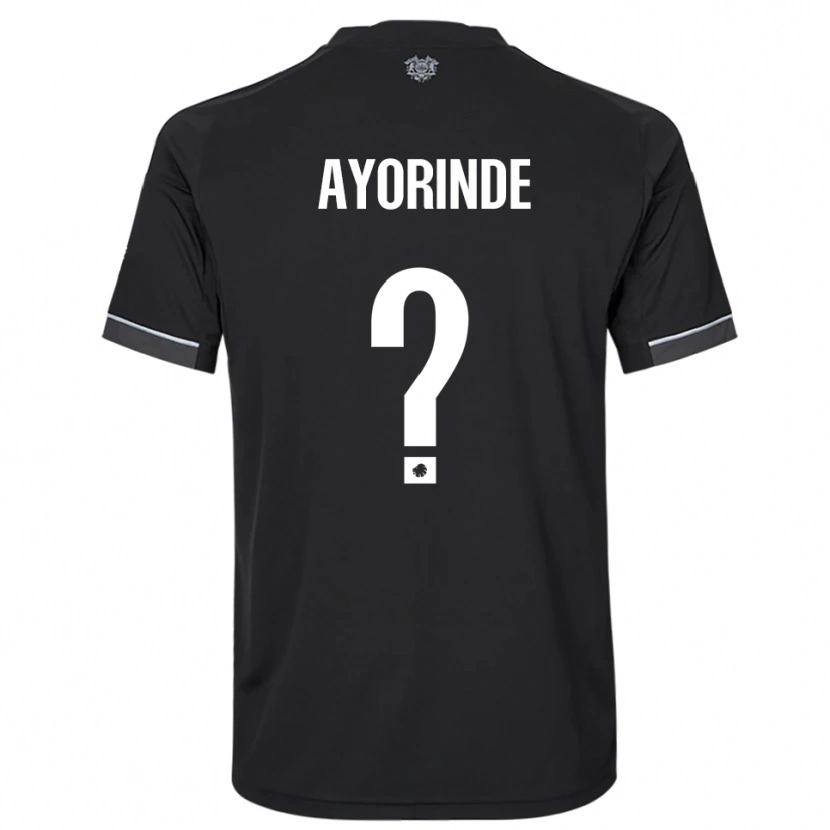 Danxen Kinder Noah Ayorinde #0 Schwarz Weiß Auswärtstrikot Trikot 2025/26 T-Shirt Schweiz