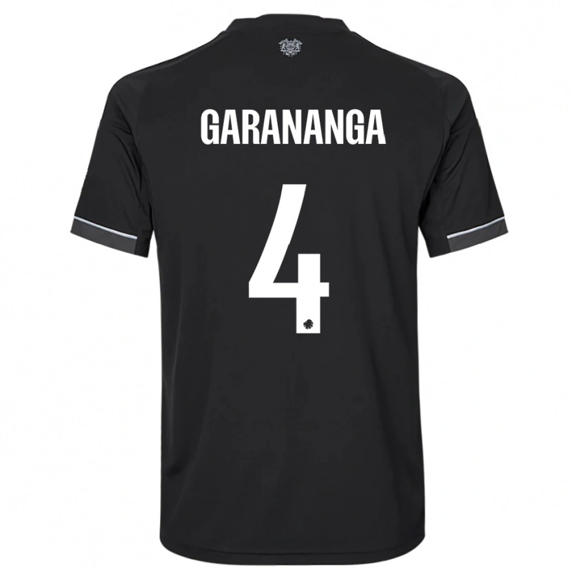 Danxen Kinder Munashe Garananga #4 Schwarz Weiß Auswärtstrikot Trikot 2025/26 T-Shirt Schweiz