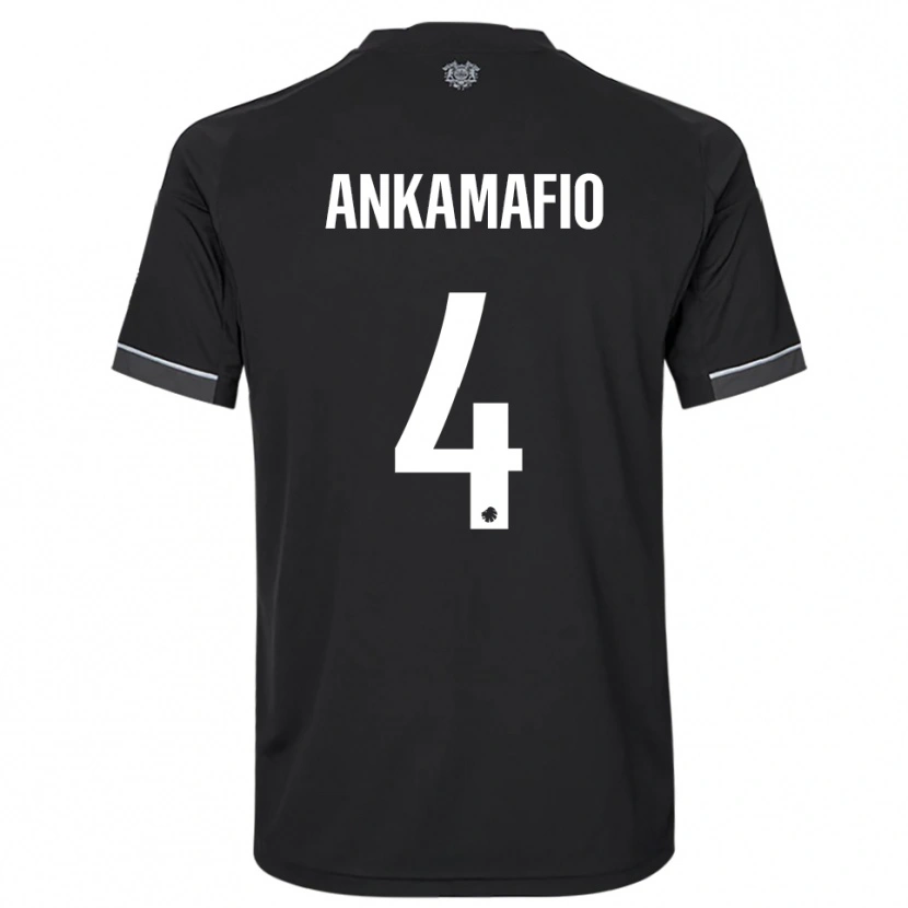 Danxen Kinder Graham Ankamafio #4 Schwarz Weiß Auswärtstrikot Trikot 2025/26 T-Shirt Schweiz