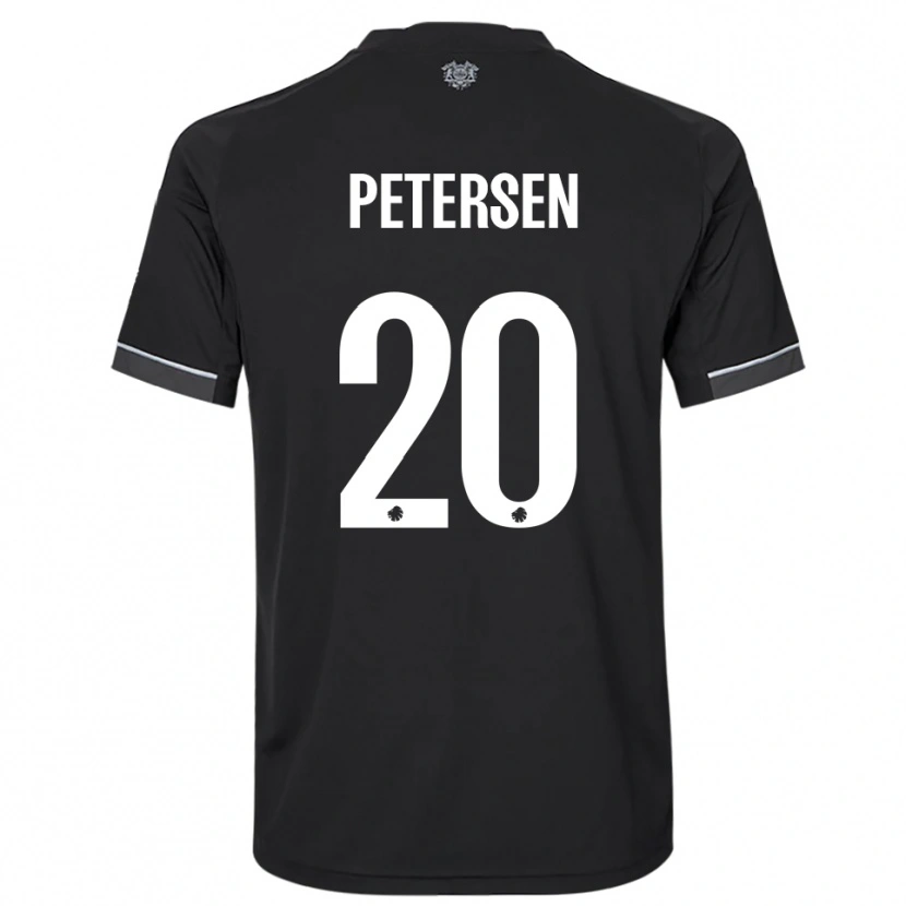 Danxen Kinder Frederik Petersen #20 Schwarz Weiß Auswärtstrikot Trikot 2025/26 T-Shirt Schweiz