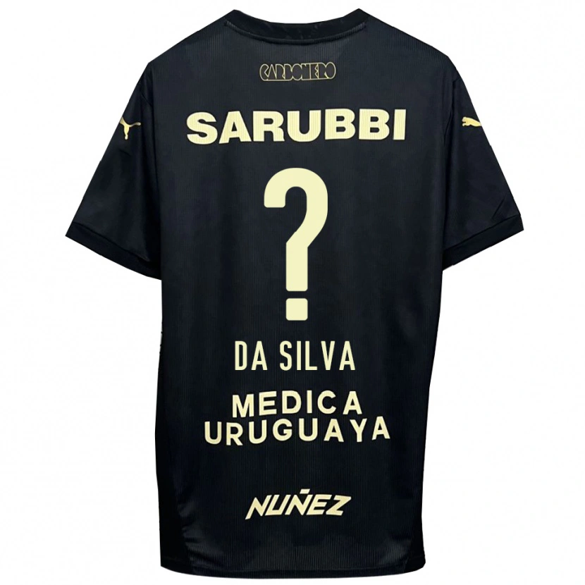 Danxen Kinder Gabriel Da Silva #0 Schwarz Gold Auswärtstrikot Trikot 2025/26 T-Shirt Schweiz