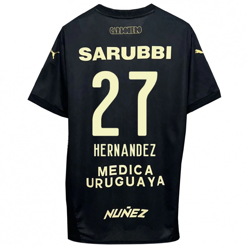 Danxen Kinder Lucas Hernández #27 Schwarz Gold Auswärtstrikot Trikot 2025/26 T-Shirt Schweiz