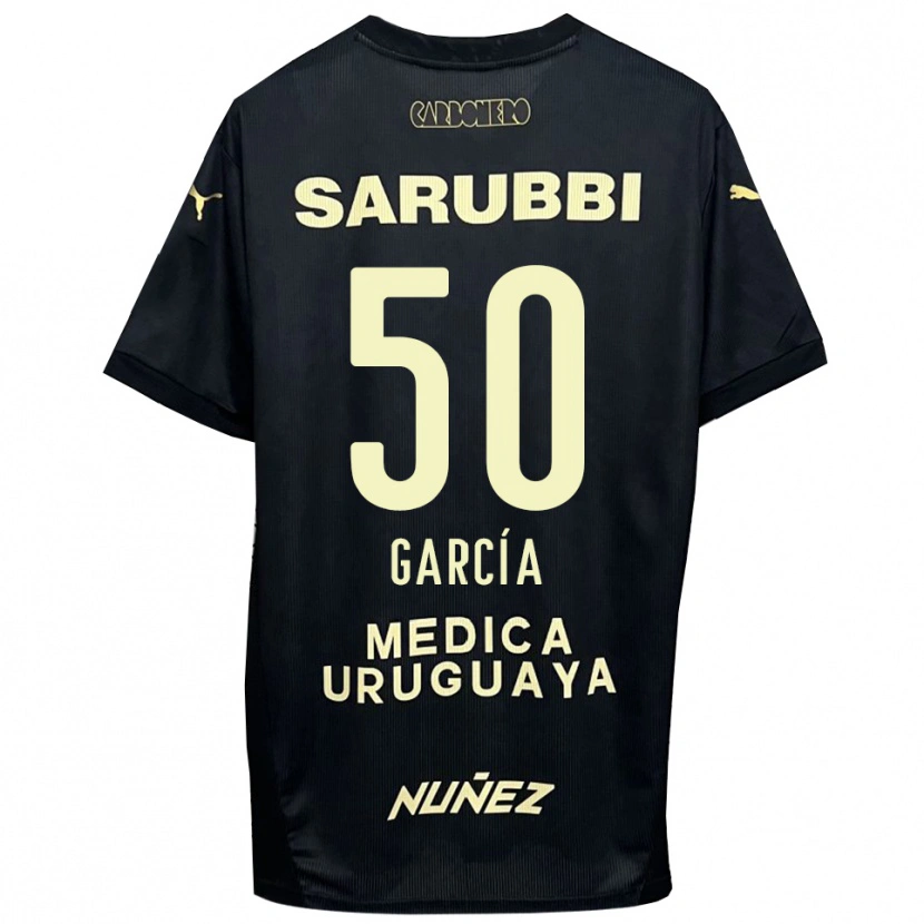 Danxen Kinder Diego García #50 Schwarz Gold Auswärtstrikot Trikot 2025/26 T-Shirt Schweiz