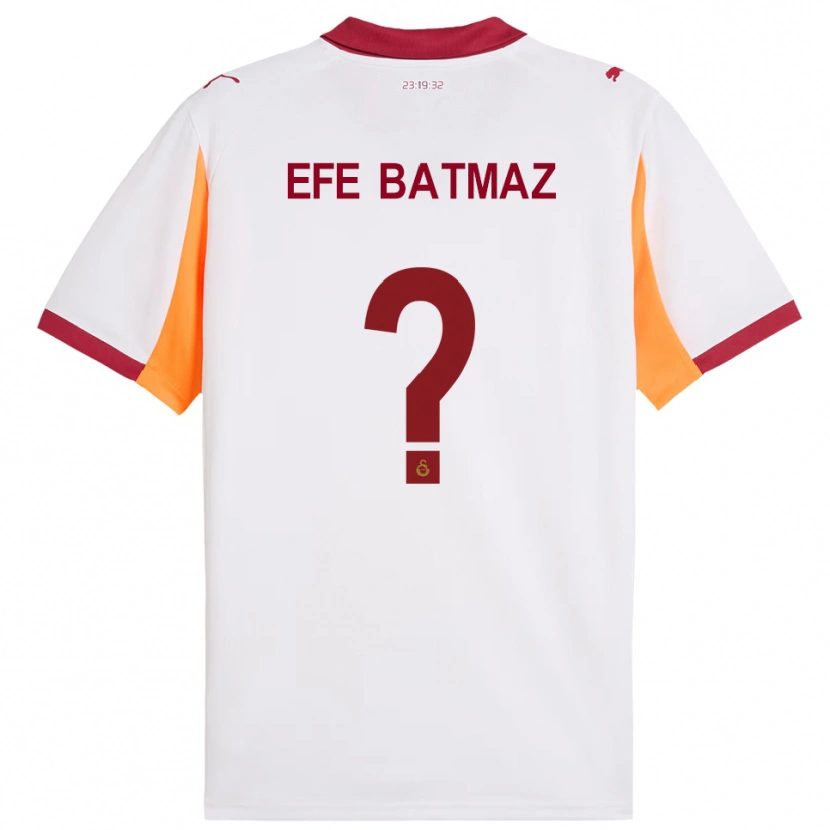 Danxen Kinder Mert Efe Batmaz #0 Weiß Rot Auswärtstrikot Trikot 2025/26 T-Shirt Schweiz