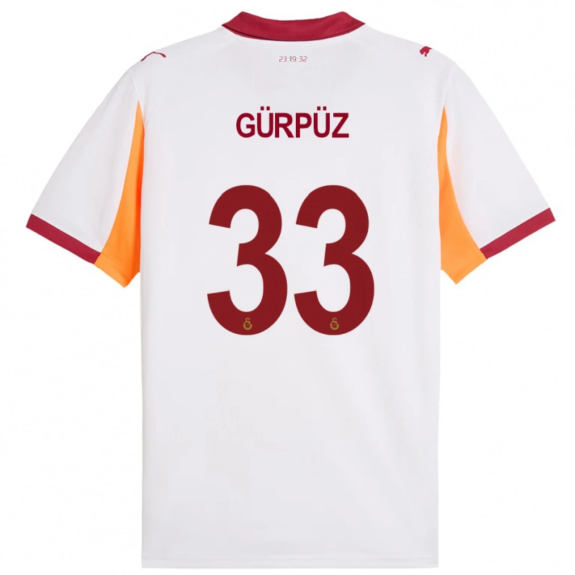 Danxen Kinder Gökdeniz Gürpüz #33 Weiß Rot Auswärtstrikot Trikot 2025/26 T-Shirt Schweiz