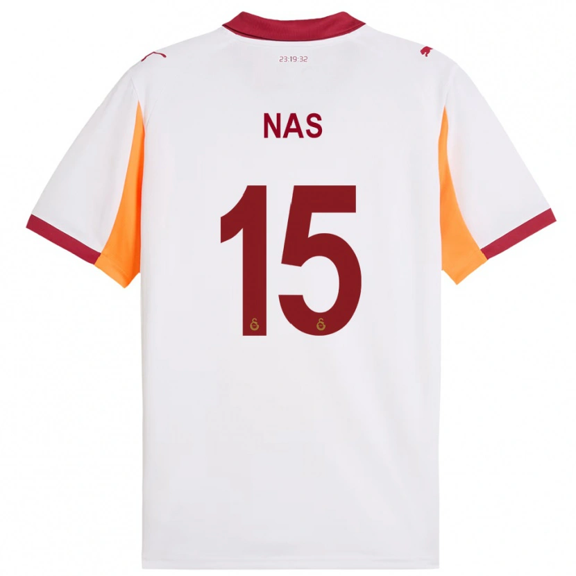 Danxen Kinder Siraçhan Nas #15 Weiß Rot Auswärtstrikot Trikot 2025/26 T-Shirt Schweiz