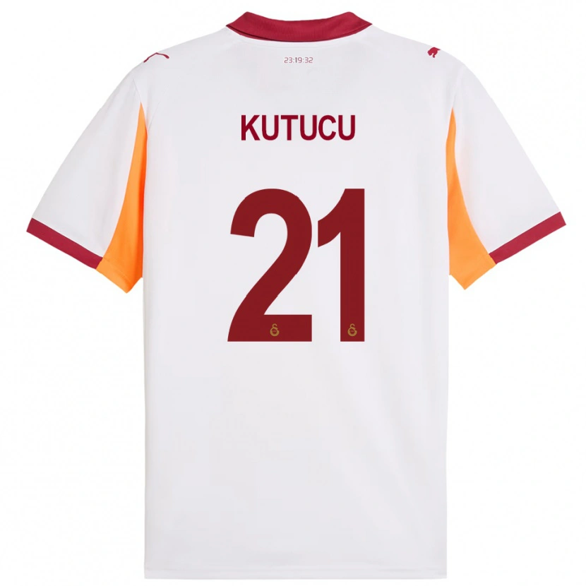 Danxen Kinder Ahmed Kutucu #21 Weiß Rot Auswärtstrikot Trikot 2025/26 T-Shirt Schweiz