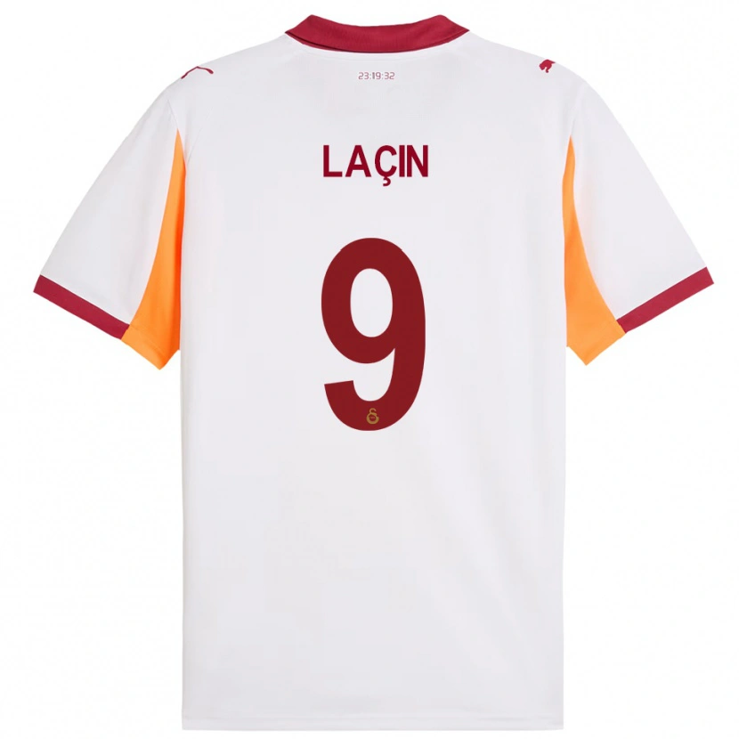 Danxen Kinder Elanur Laçın #9 Weiß Rot Auswärtstrikot Trikot 2025/26 T-Shirt Schweiz