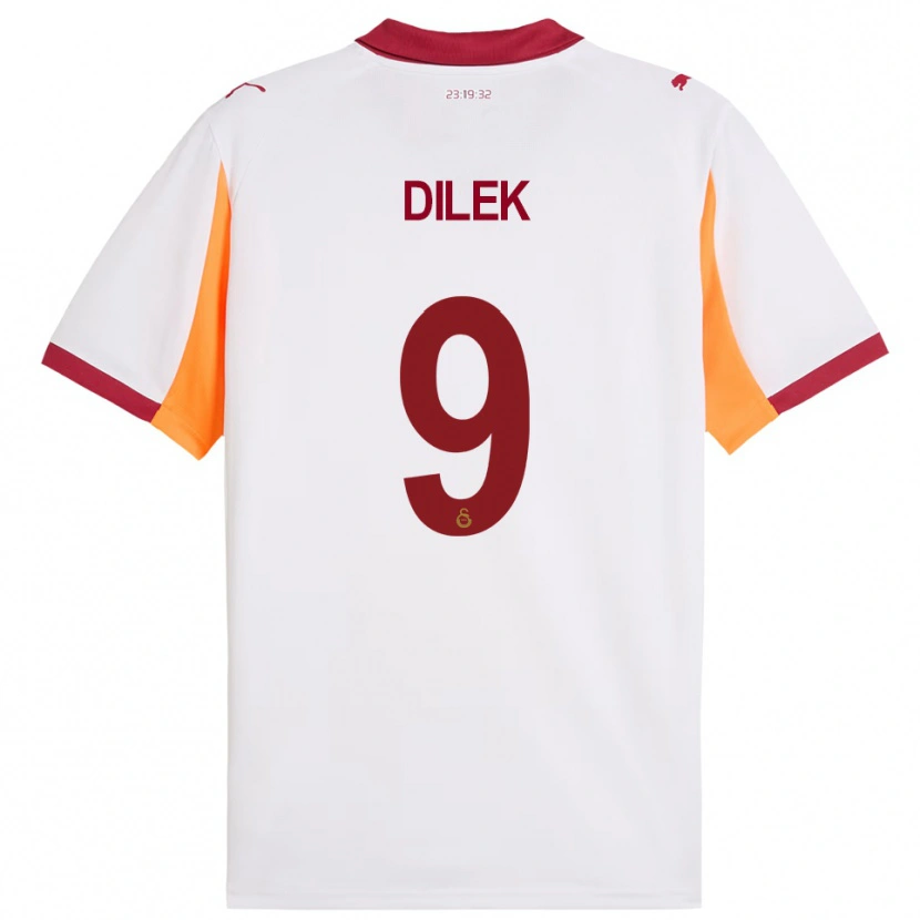 Danxen Kinder Yalin Dilek #9 Weiß Rot Auswärtstrikot Trikot 2025/26 T-Shirt Schweiz