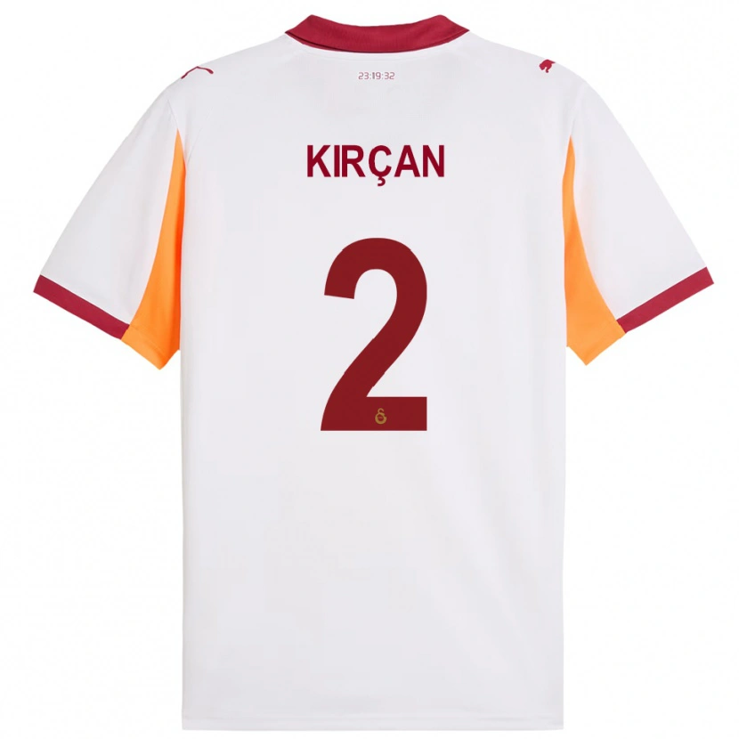 Danxen Kinder Kerem Kırçan #2 Weiß Rot Auswärtstrikot Trikot 2025/26 T-Shirt Schweiz