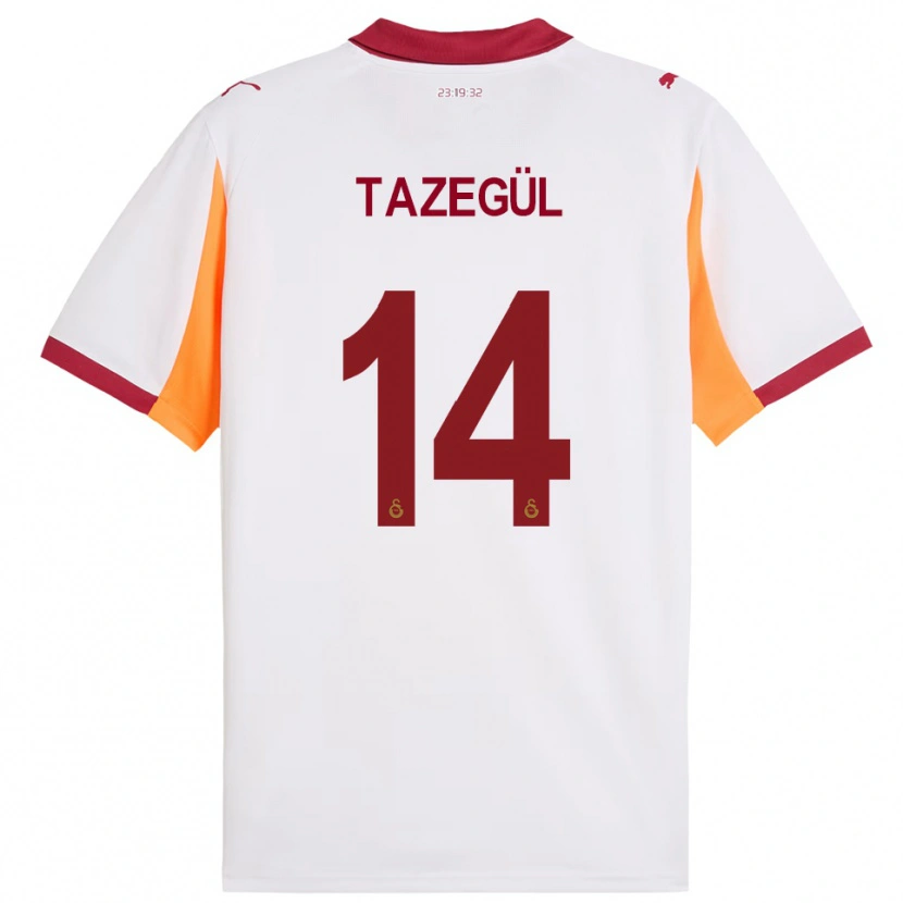 Danxen Kinder Onur Tazegül #14 Weiß Rot Auswärtstrikot Trikot 2025/26 T-Shirt Schweiz
