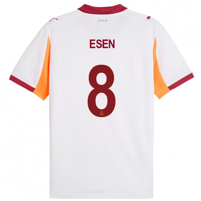 Danxen Kinder Emine Ecem Esen #8 Weiß Rot Auswärtstrikot Trikot 2025/26 T-Shirt Schweiz