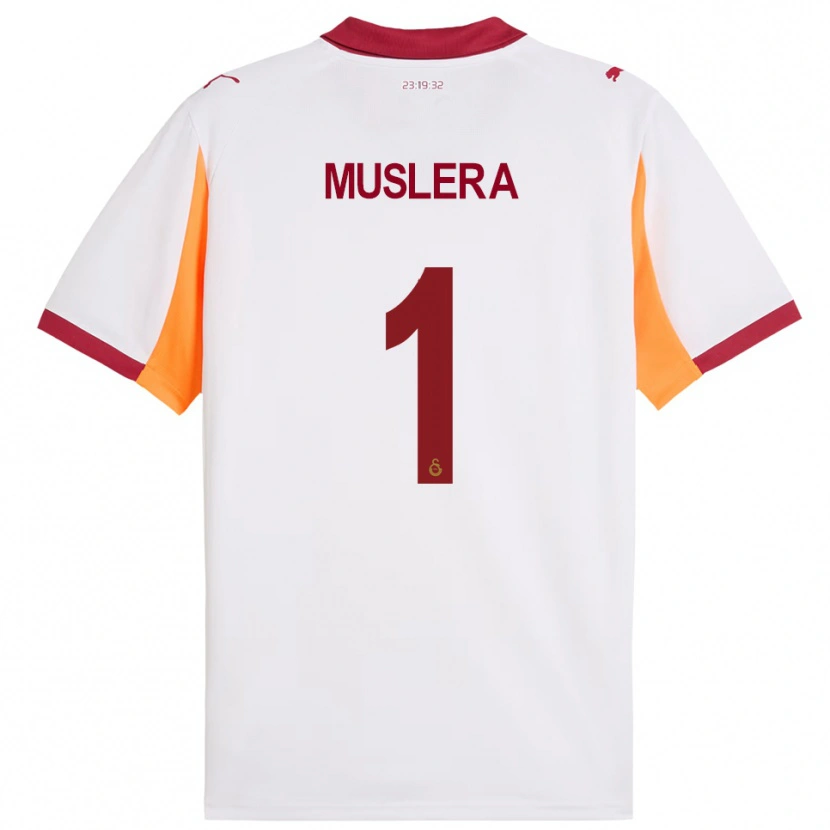 Danxen Kinder Fernando Muslera #1 Weiß Rot Auswärtstrikot Trikot 2025/26 T-Shirt Schweiz