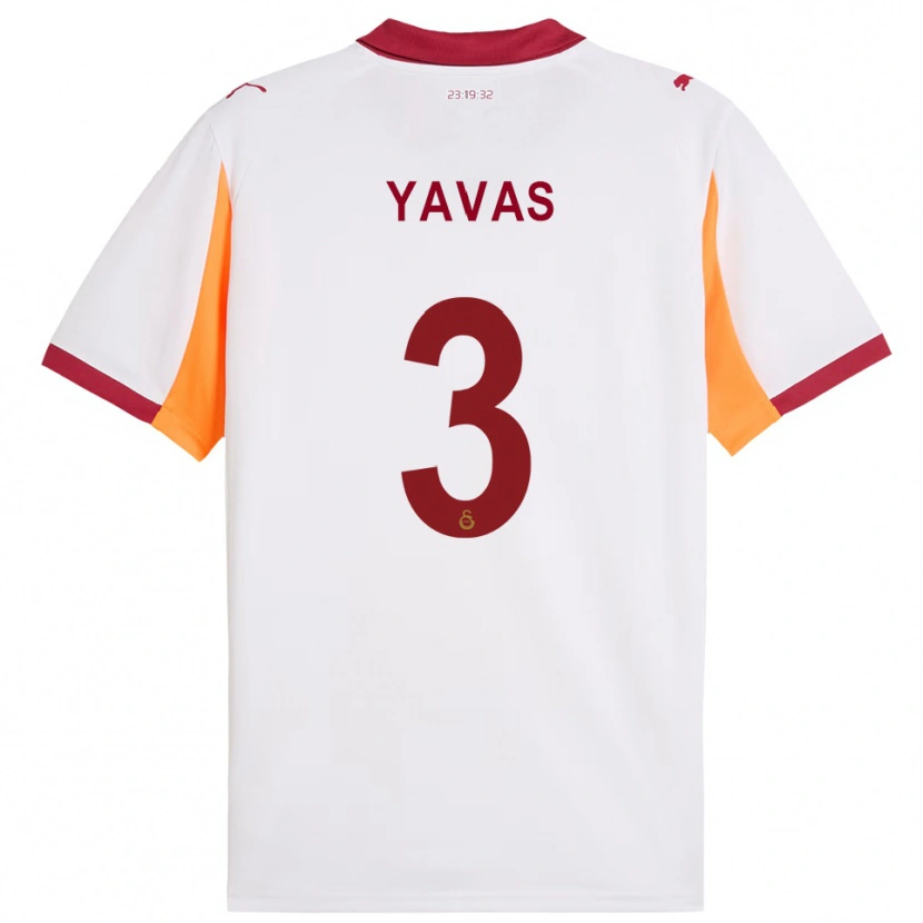 Danxen Kinder Arda Yavas #3 Weiß Rot Auswärtstrikot Trikot 2025/26 T-Shirt Schweiz