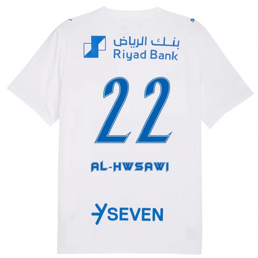 Danxen Kinder Shrooq Al-Hwsawi #22 Weiß Blau Auswärtstrikot Trikot 2025/26 T-Shirt Schweiz